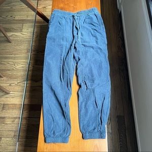 Navy corded joggers - AE